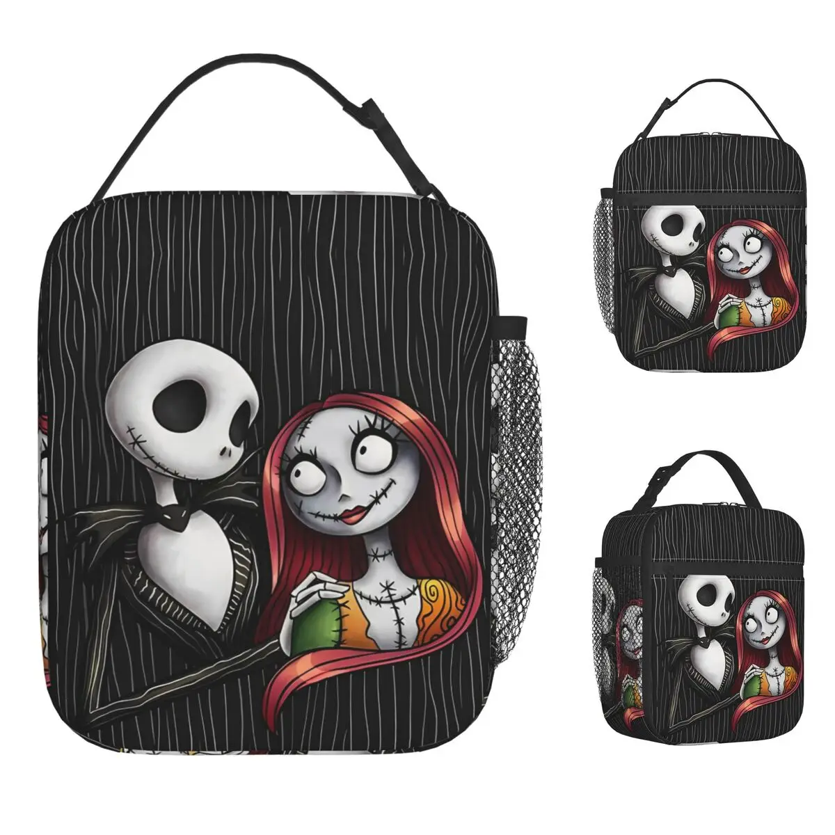 

Stay By My Side Insulated Lunch Bag Portable The Nightmare Before Christmas Meal Container Cooler Bag Tote Lunch Box Travel