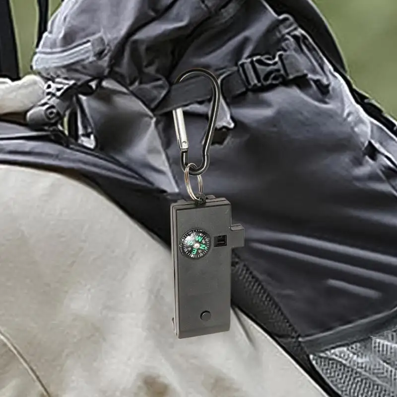 キャンプ用ホイッスル,ポータブル望遠鏡,ボートホイッスル,5 in 1サバイバル機器,拡大懐中電灯