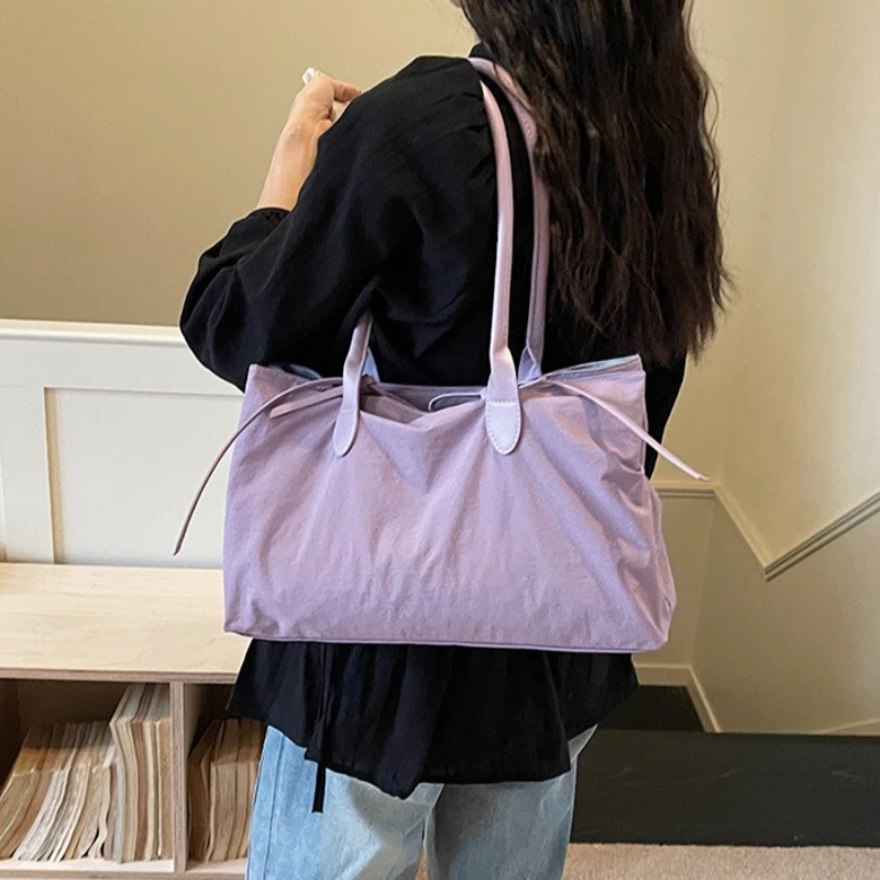 Women's Shoulder Tote Bag Large Capacity Colorblock Multiple Compartments Casual Commute Daily Spring Summer