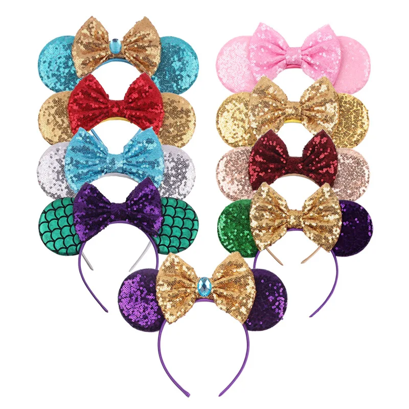 Mickey sequins butterfly bow headband Halloween costume children\'s headband hair accessories holiday hair accessories