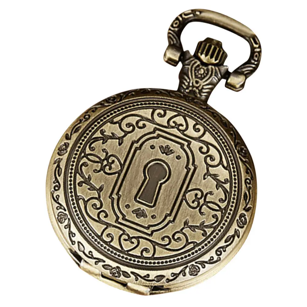 Vintage Pocket Watch Metal Retro Decorative Timepiece For Men Women Portable Style Gift For Elderly Collectors Fashion