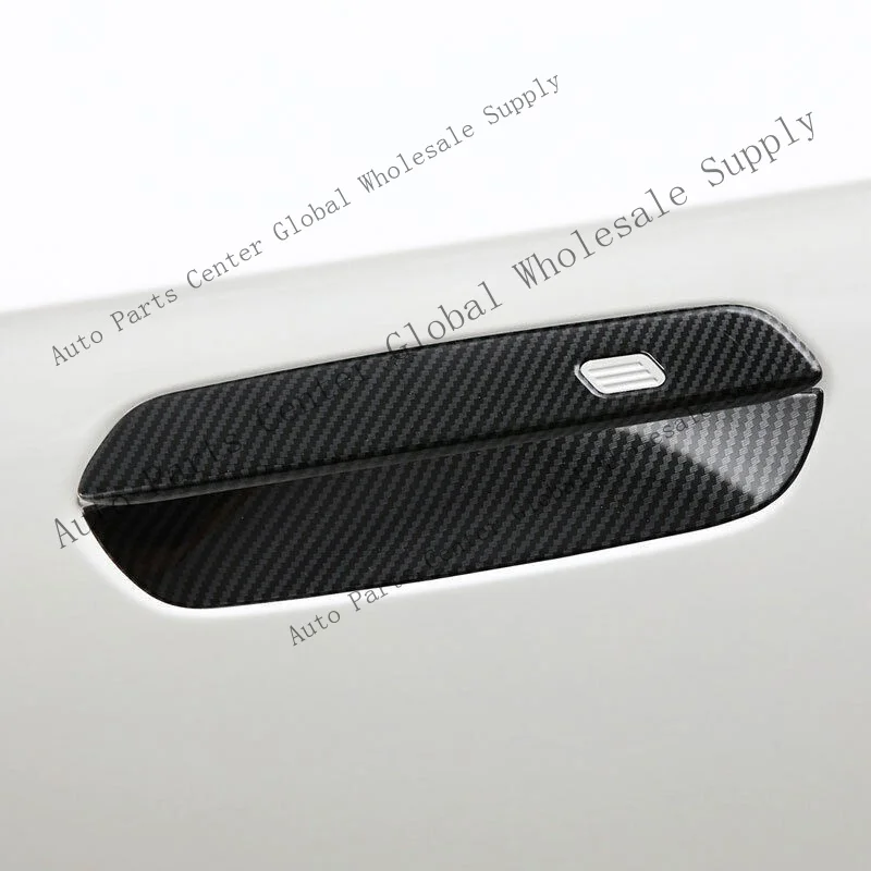 L+ For BMW X3 G45 2025-2026 Carbon Fiber Texture Side Door Handle Bowl Cover Trim