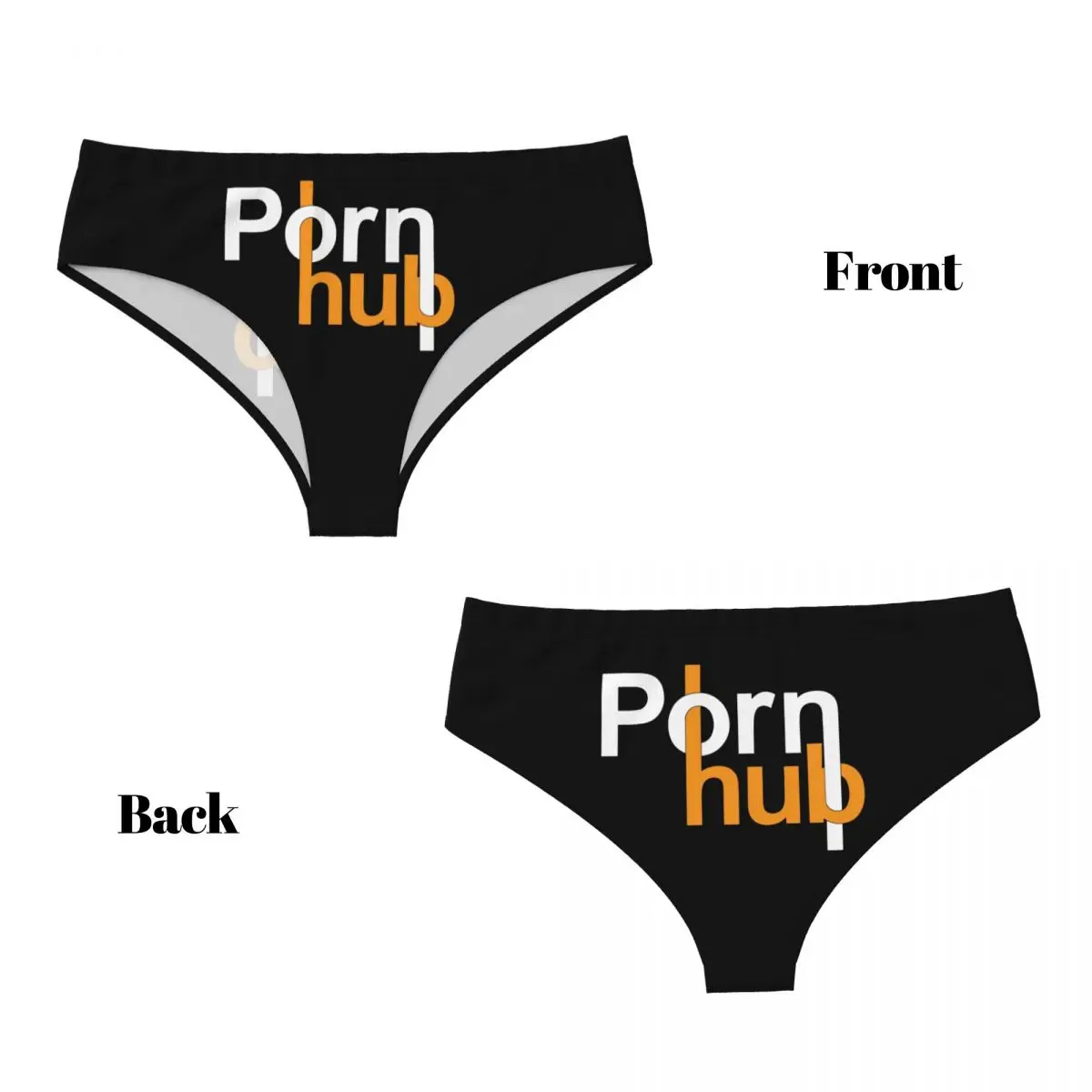 Custom Women Pornhubes Logo Panties Underwear Female Comfort Gift Amuse Briefs Underpants