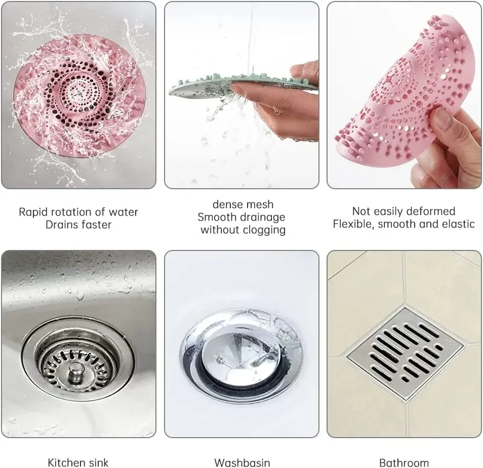 Bathroom hair filter plastic anti-blocking floor drain cover bathroom drain pipe sealing deodorant cover plug wholesale