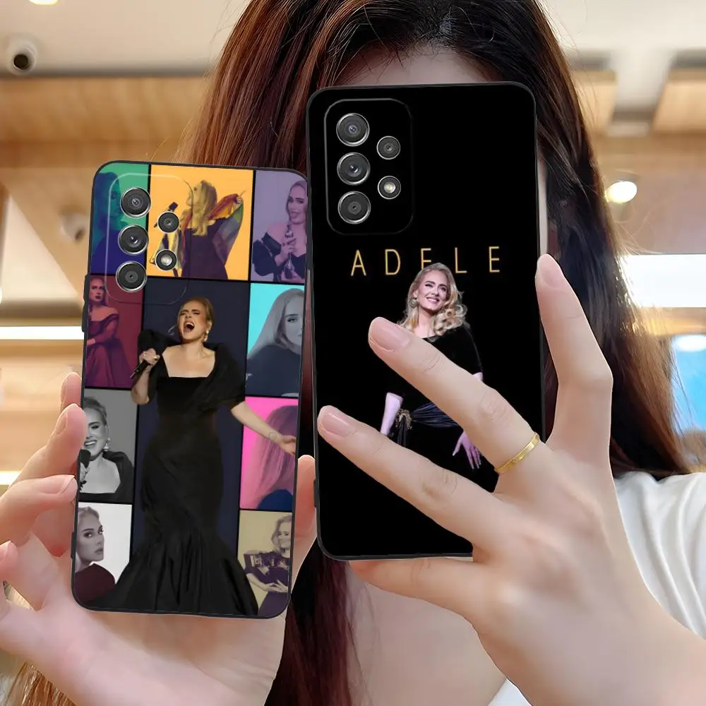 Adele Adkins Matte TPU Mobile Phone Case for Samsung Galaxy M55 54 42 35 34 33 32 23 22 15 14 13 12 F55 5G Colorful Cover