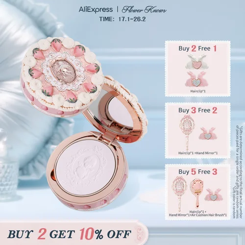 Flower Knows Fresa Cupido Colección Polvo Prensado 9,5g