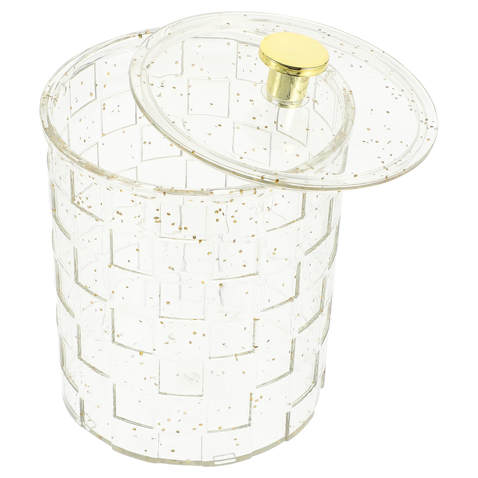 

Clear Storage for Cotton Swabs Balls Makeup Vanity Organizer Makeup Vanity Organizer Desk Container Bathroom Dresser Holder