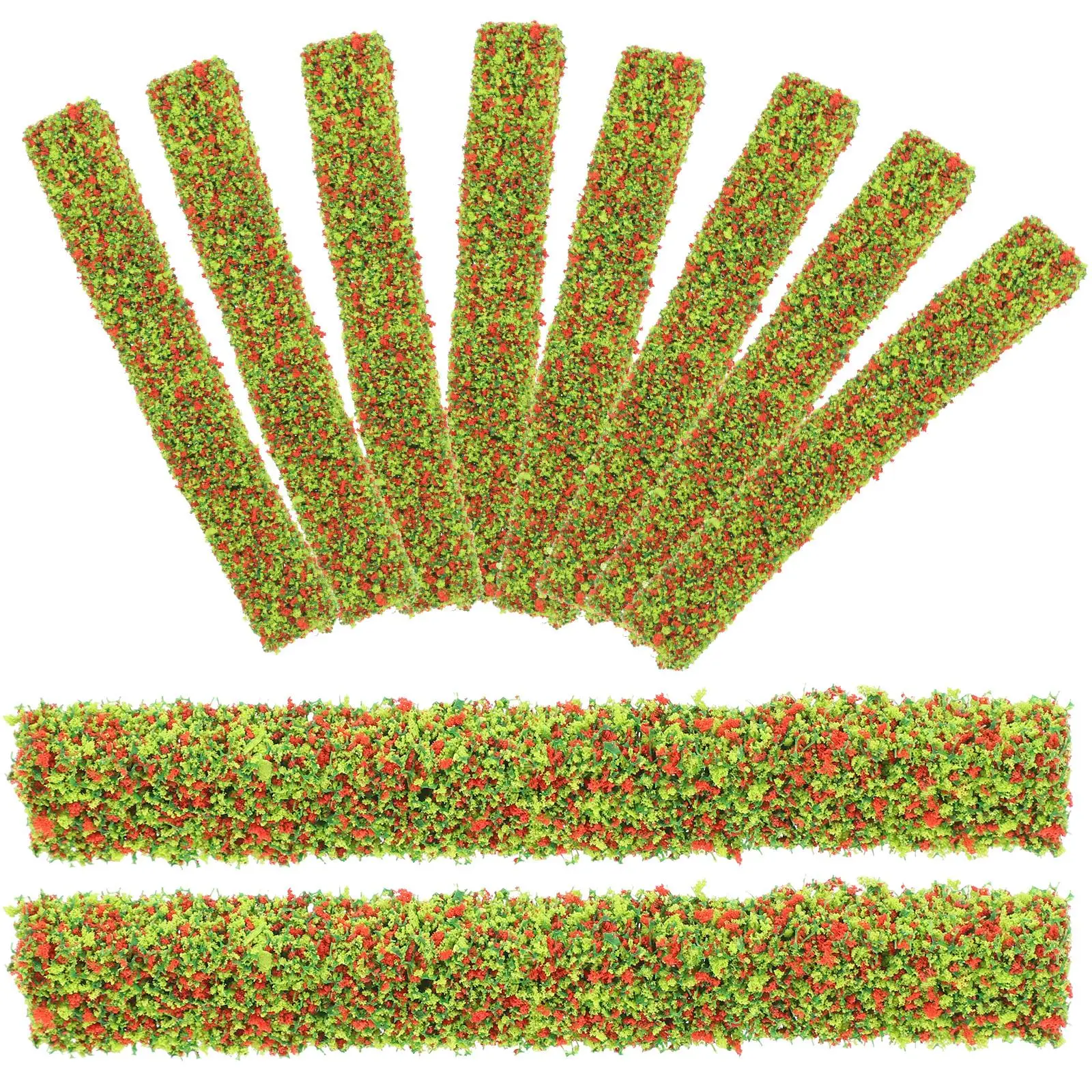 20 Pcs Simulated Flower Bush Decoration Mini Miniature Flowers for Crafts Model Shrub