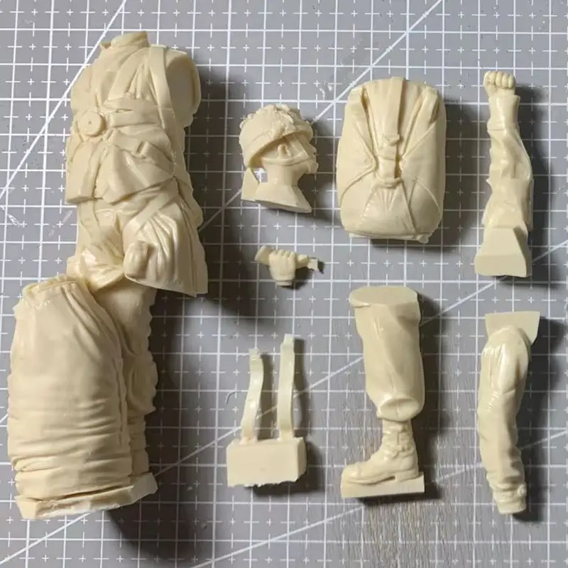 

1/16 британский десантник, солдат, смоляная модель, фигурка GK, микроминиатюрная 3D печатная белая модель игрушки, комплект в разобранном и неокрашенном виде