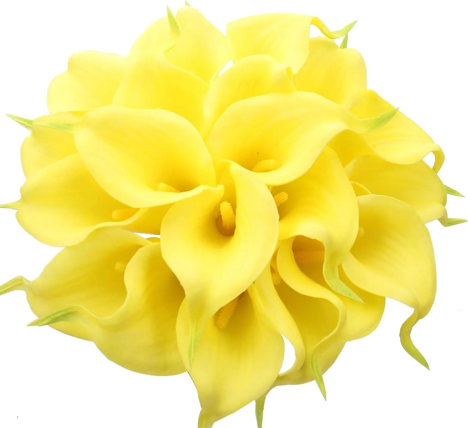 5Pcs Artificial Yellow Latex Horseshoe Lotus Home Room Decoration Bride Wedding Party Bouquet Decor Christmas Vase Accessories