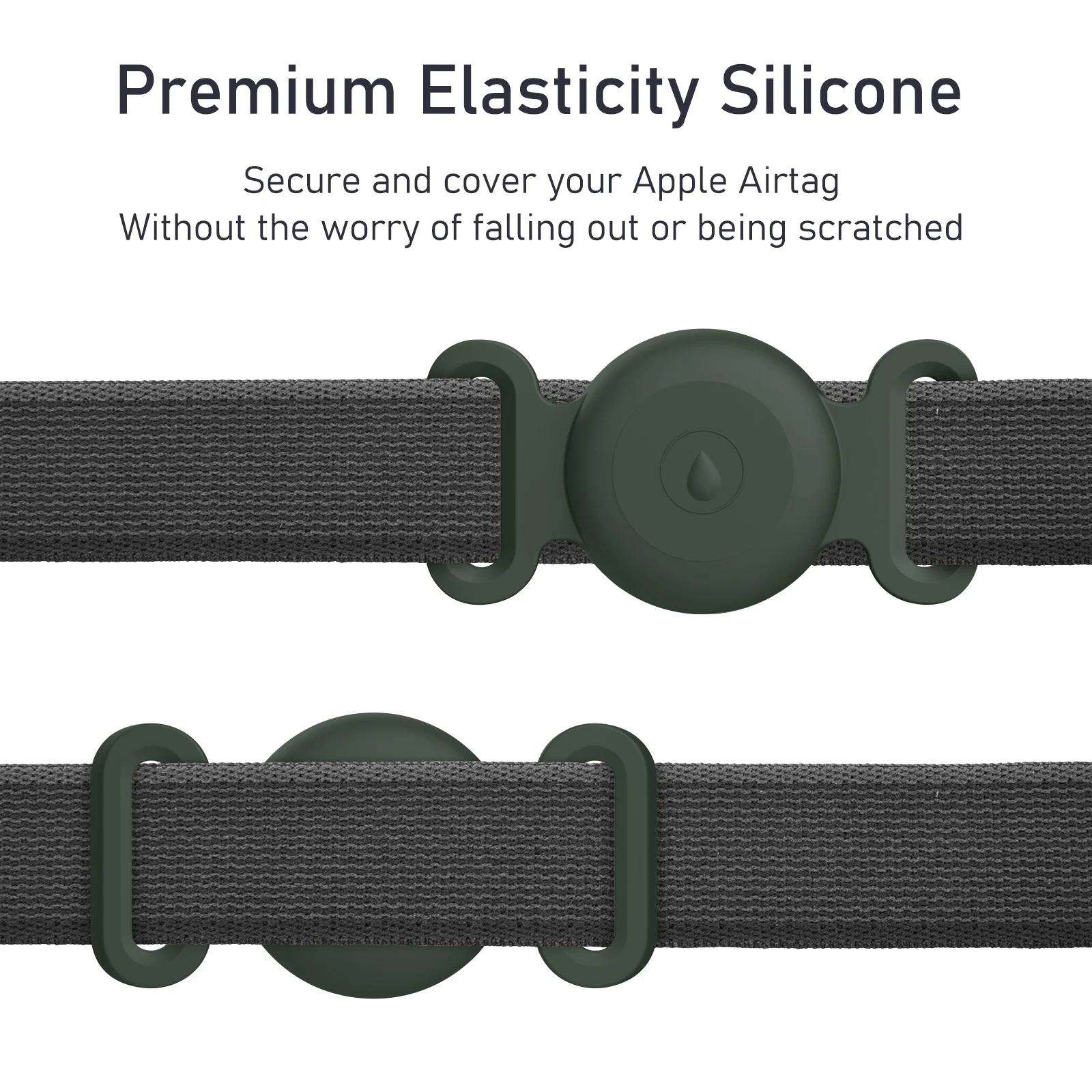 Silikonhülle für Apple AirTag, Hunde- und Katzenhalsband, GPS-Ortungsgerät, bunte, weiche Schutzhülle für Apple AirTag Tracker-Halter – Detail 8