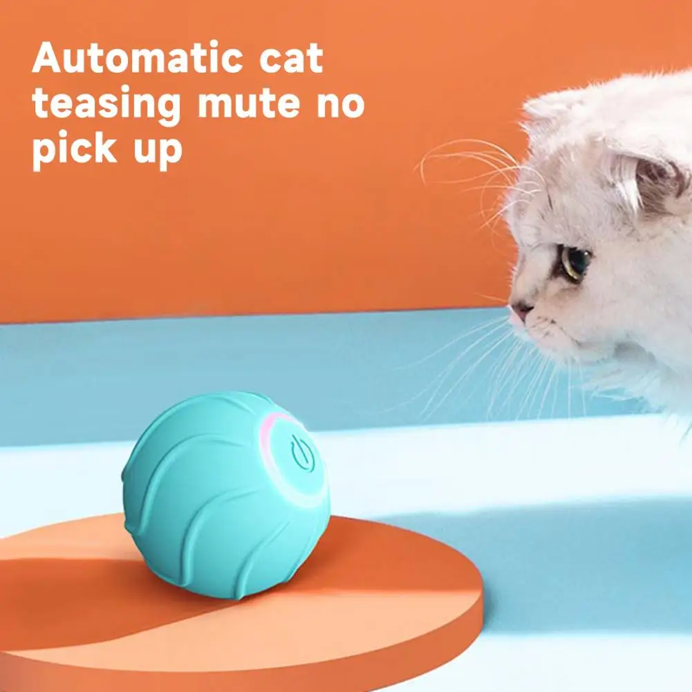 

Entertaining Cat Toy Cat Toy Set Electronic Rolling Ball Teaser Game for Pets Cat Dog Toys Indoor Automatic Accessories Teaser
