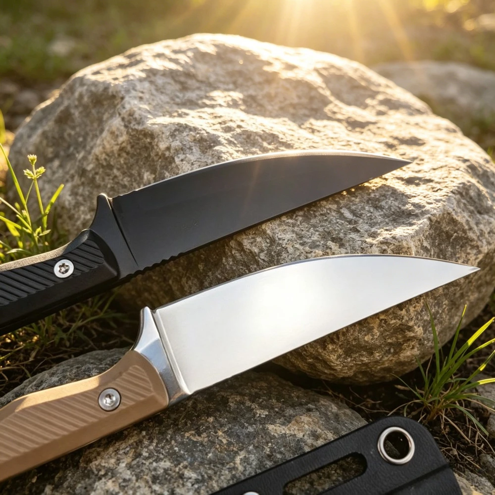 Couteau droit en fibre de nylo - Camping Cooking Knife With Sheath avis et prix