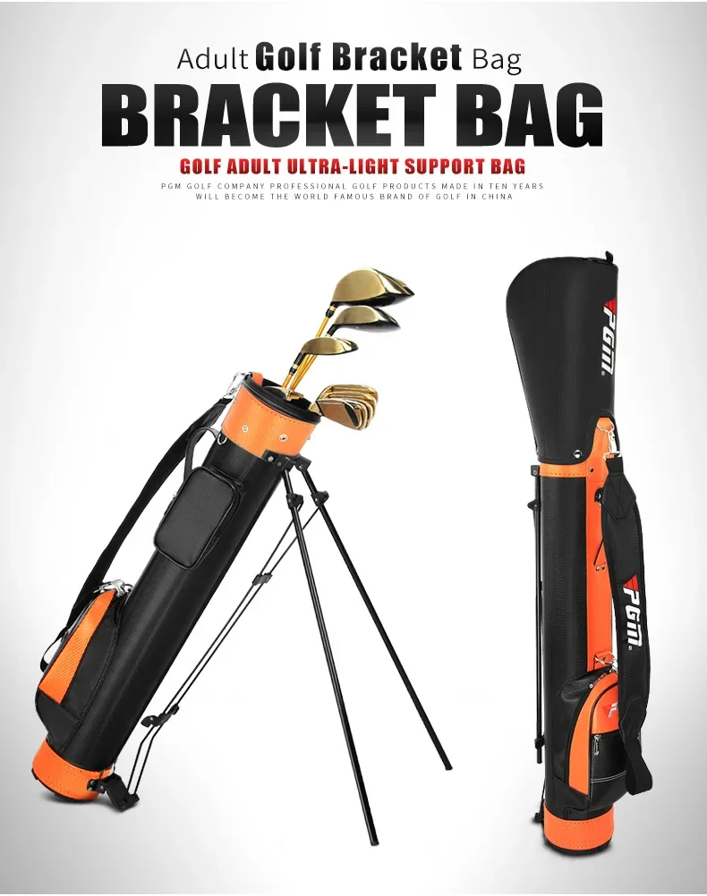 PGM Golf-Halterung für Erwachsene, Waffentasche, wasserdicht, leicht, tragbar, Golftasche, langlebig, kann 9 Schläger halten, Golfzubehör 5