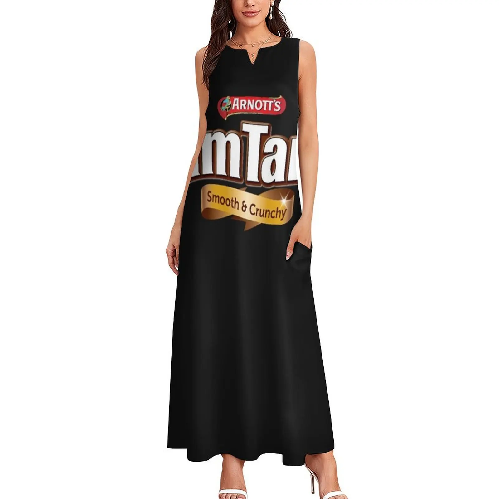 Best seller timtam logo Long Dress summer dress woman 2025 purple dress clothes