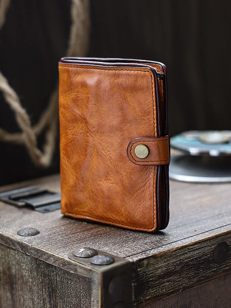 handcrafted-short-wallet-atelierleo-genuine-leather-vertical-cowhide-leather-men's-wallet-vintage-driver's-license-card-holder