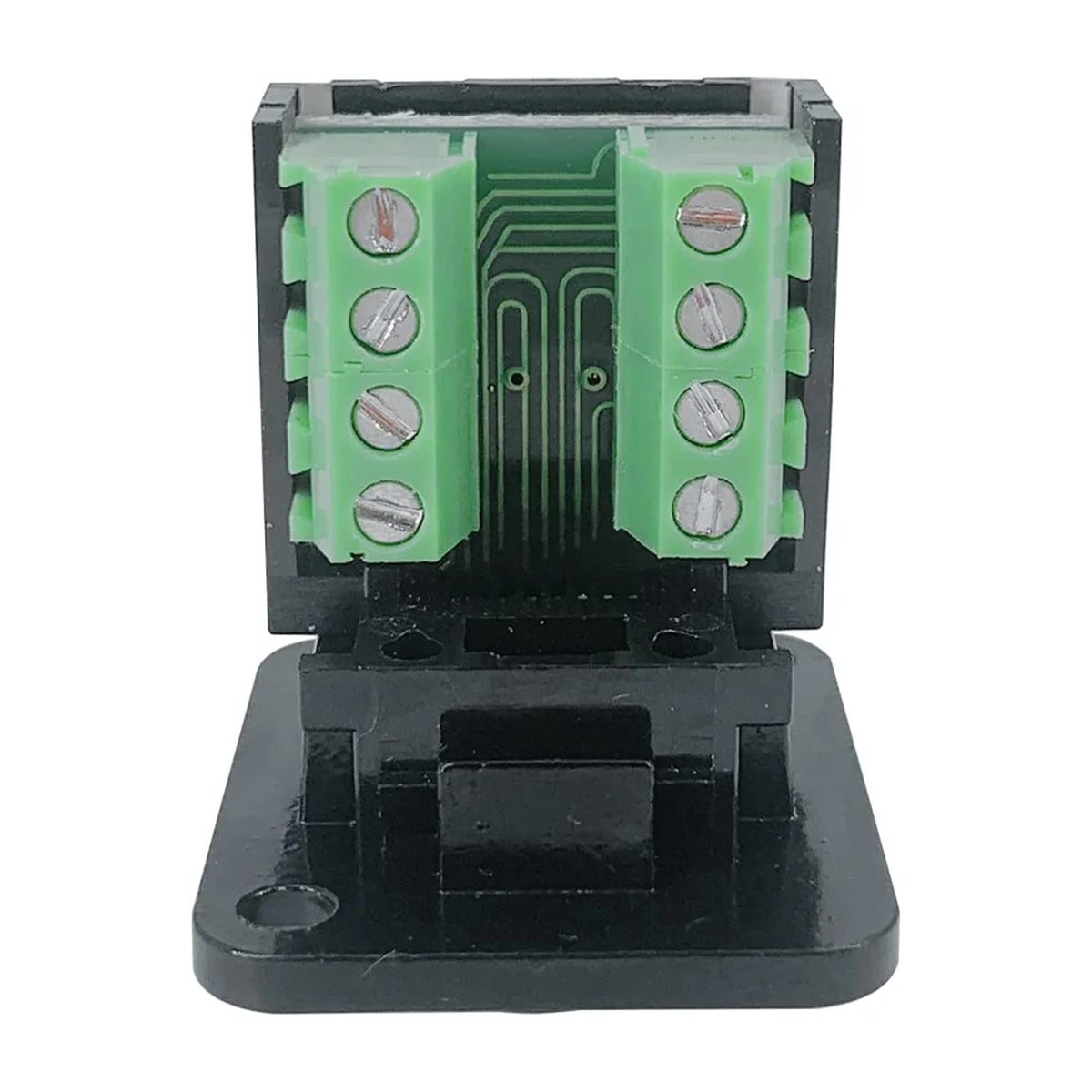 5PCS RJ45 Female Panel Mount Screw Terminal Adapter, D-Type RJ45 8P8C Female to 8pin Terminal