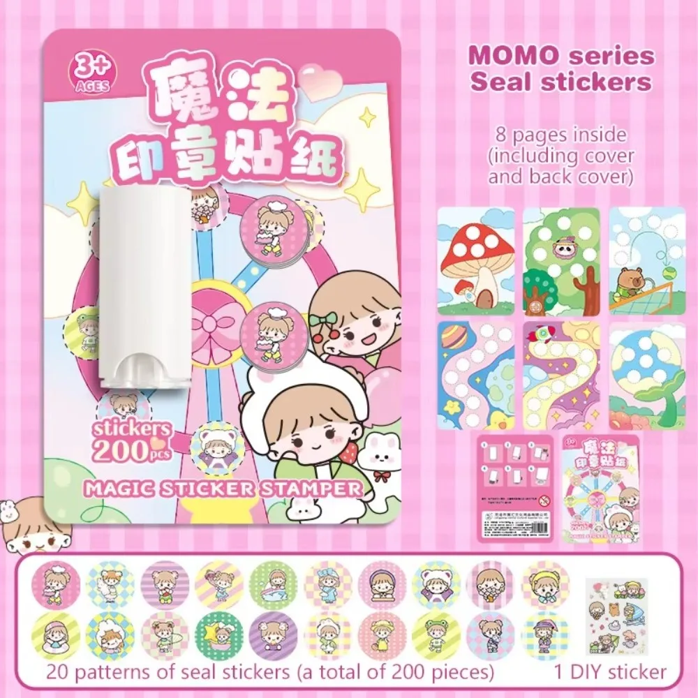 New Waterproof Stamp Toys Cute Cartoon Stamp Stickers Color Sticker Gift image 4