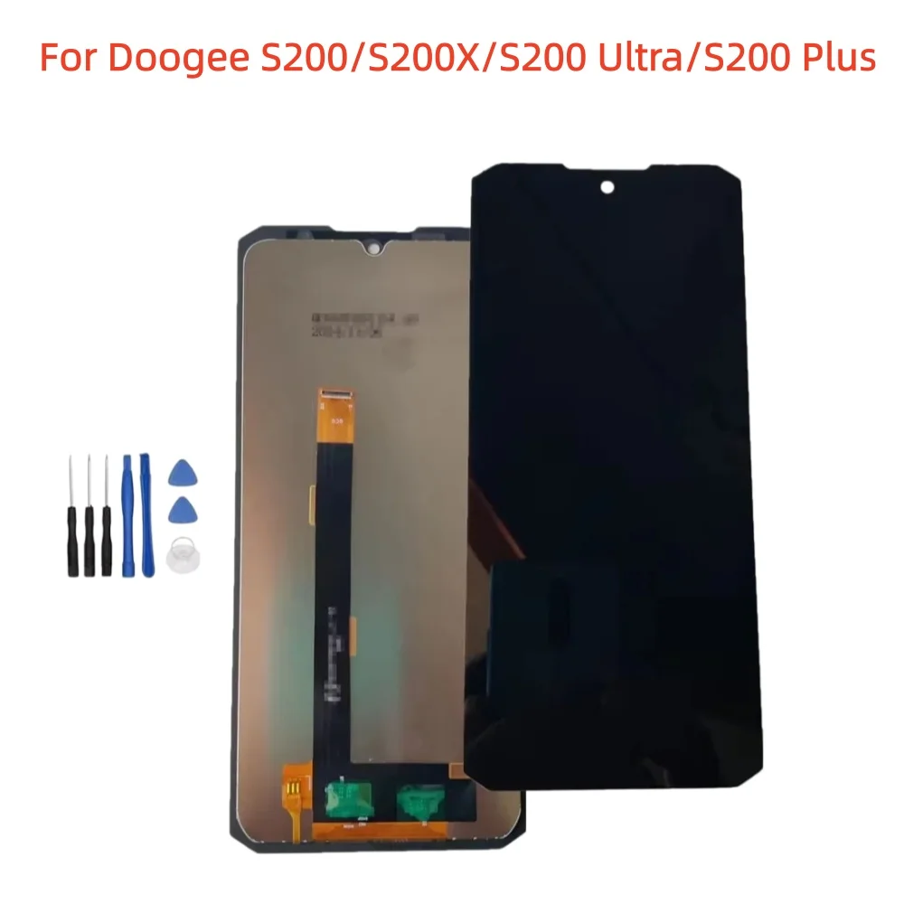 For Doogee S200 S200X S200 Ultra S200 Plus Phone LCD Display Screen Touch Digitizer Assembly Panel Glass Repair Parts
