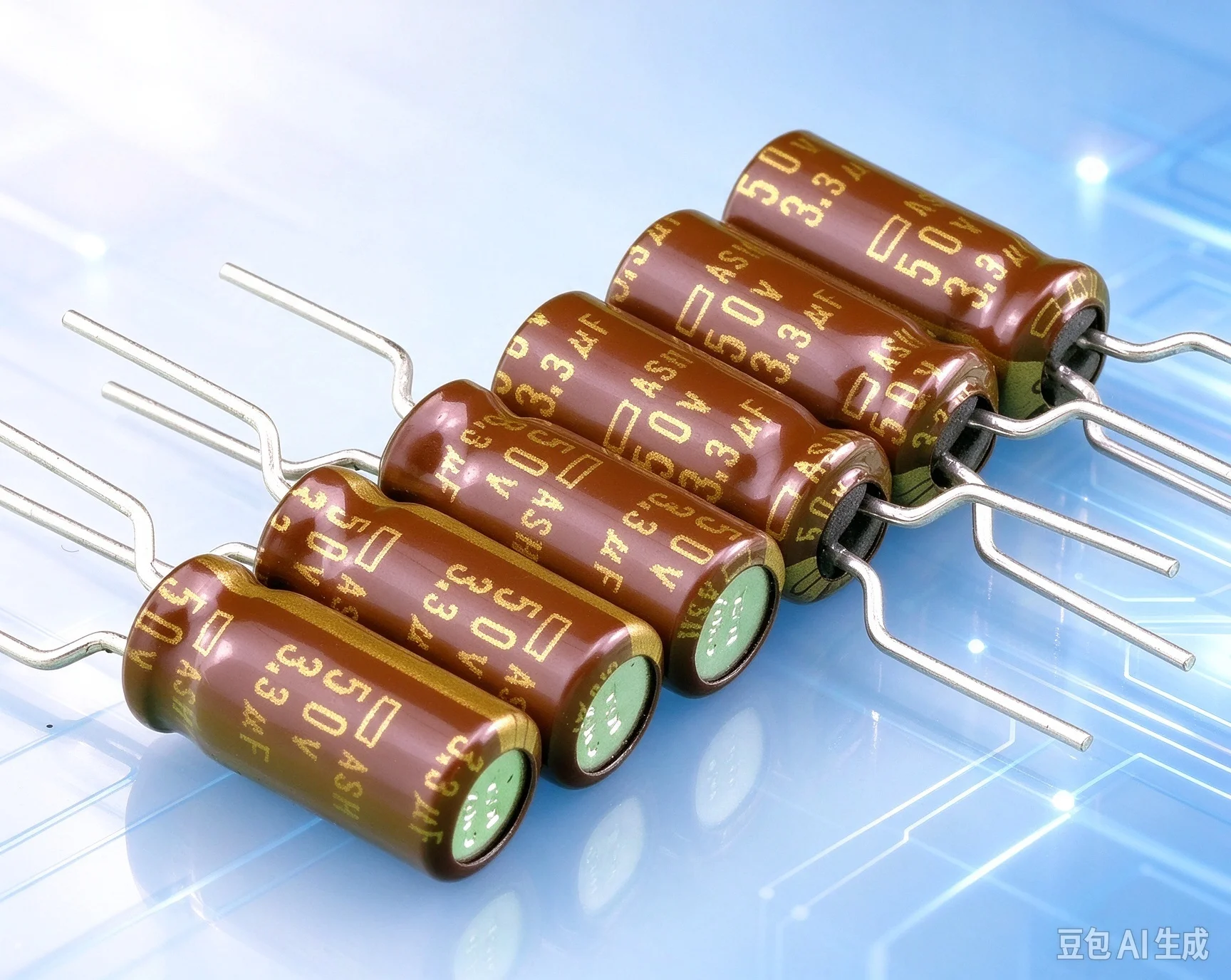 30pcs  for NCC Vintage ASH Gold‑Print Stamped Copper‑Lead Hi‑Fi Audio Coupling Capacitor 50V 3.3UF Made in Japan