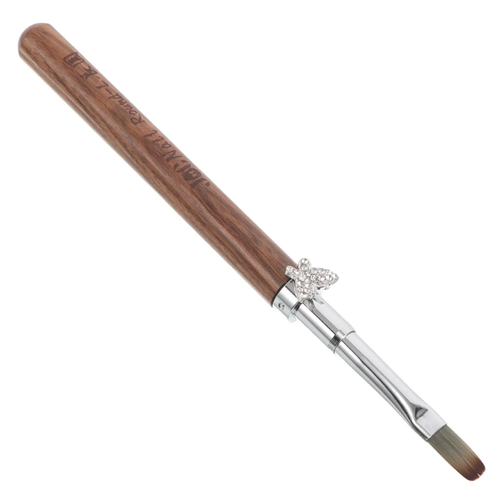 

Wood Handle Builder Gel Brush for Professional Nail Art Precision Blending Gradient Blooming 3D Nail