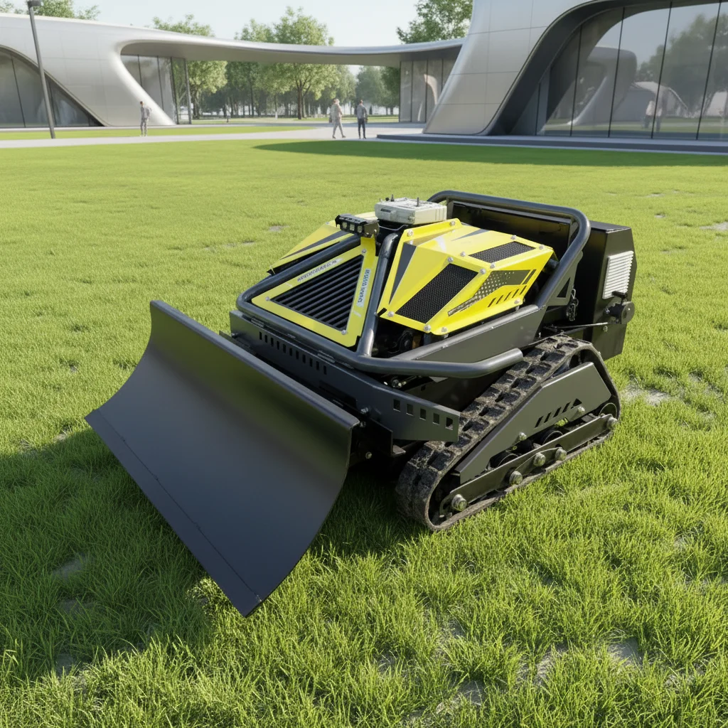 RC Tracked Crawler Grass Cutter 45° Climb All Terrain Remote Control Lawn Mower Farm Garden Orchard