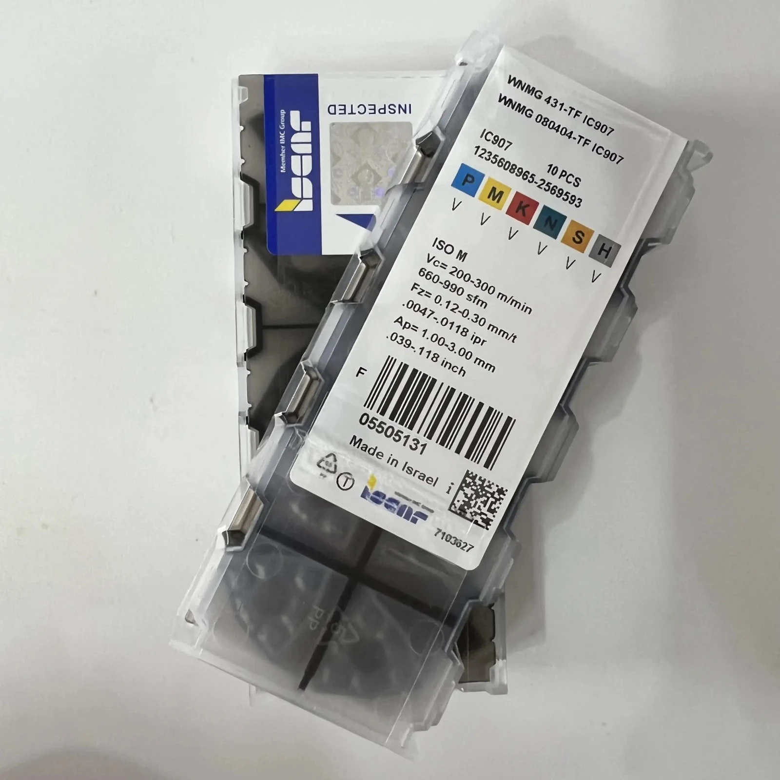 

WNMG080404-TF IC907 /Industrial indexable Carbide Inserts 10 PCS