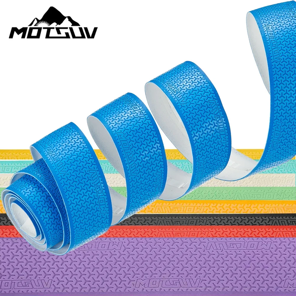 MOTSUV  Reflective Color Road Bike Bar Tape Handlebar Tapes EVA/PU Soft Anti-Vibration Wrap Tape Durable Bar Bartape