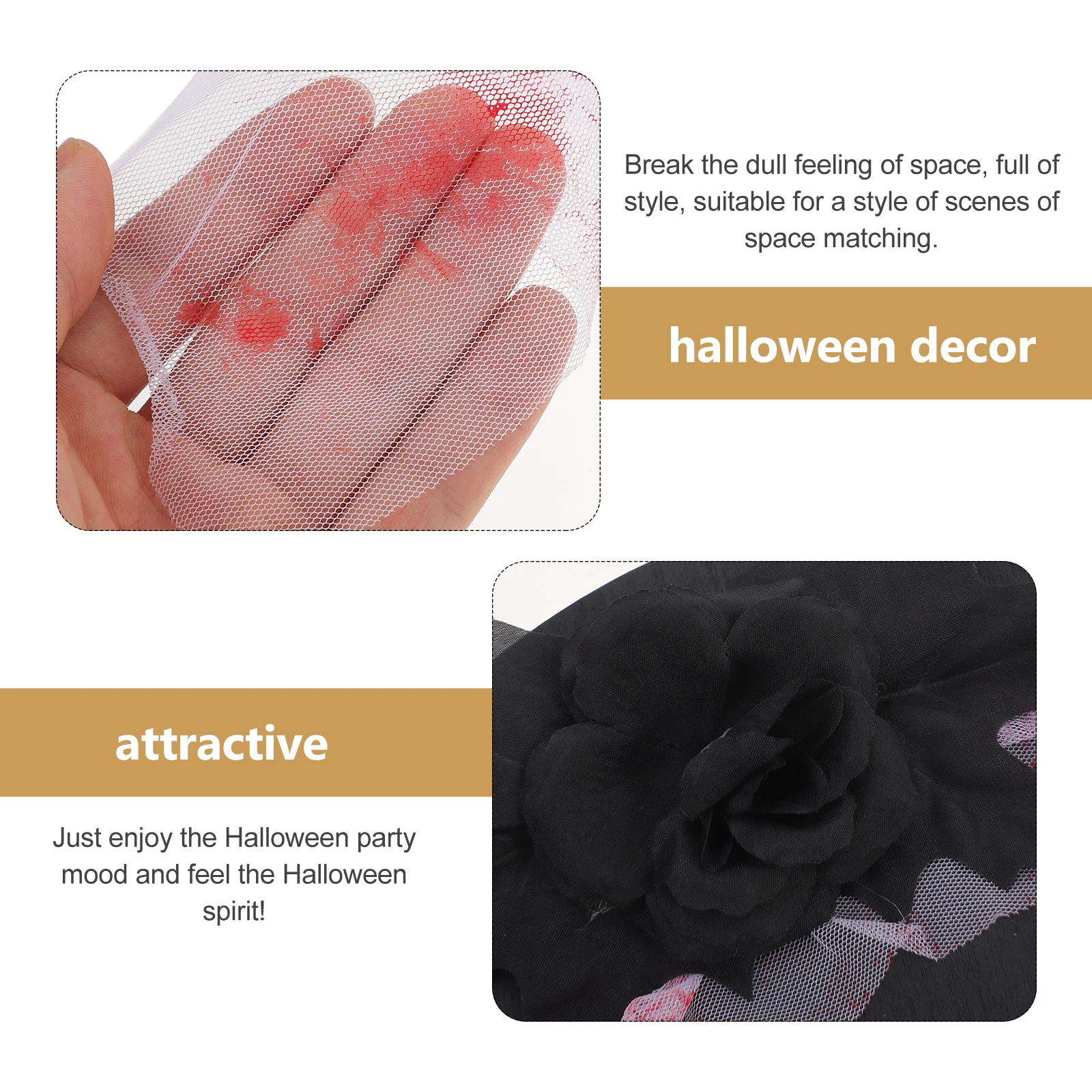 

Welcome Pendant Halloween Decorations for Home Door Sign Ribbon Wood Decorative Indoor