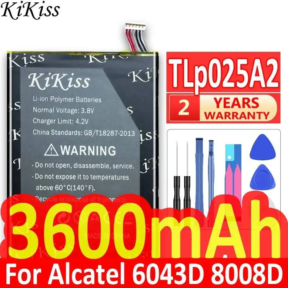 Battery Tlp025a2 3600Mah For Alcatel One Touch Onetouch Pop C9 Dual 7047D Idol X Plus OT 6043D 8000D 8008D For Tcl S960 Y900