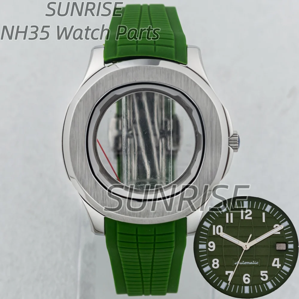 

Корпус из нержавеющей стали 42 мм, сапфировое стекло, для механизма AQUANAUT Nautilus NH35, NH36, NH38, NH70, резиновый ремешок, циферблат 32 мм