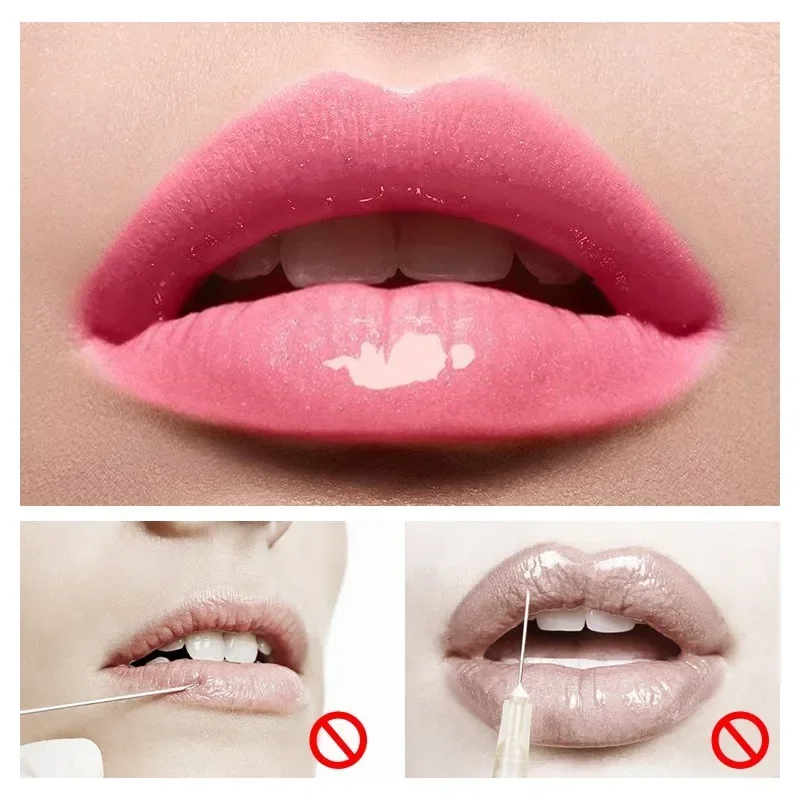 1/2PCS Transparent Lip Gloss Plumping Lip Oil - Moisturizing Repairing Fine Line Reducer Brighten Enhance Lip Serum for Lip Care image 4
