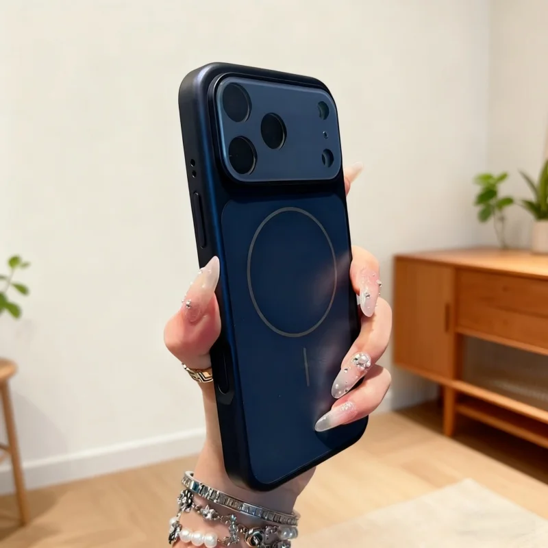 

Luxury Organic Silicone Case For iPhone 16 17 13 14 15 Pro Max Magnetic Magsafe Cases For iPhone17 16 Pro Wireless Charge Cover