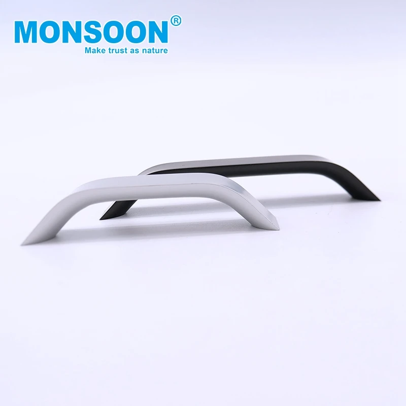 Скрытая ручка раздвижной стеклянной двери Ручка двери шкафа тянет алюминиевую скрытую ручку шкафа