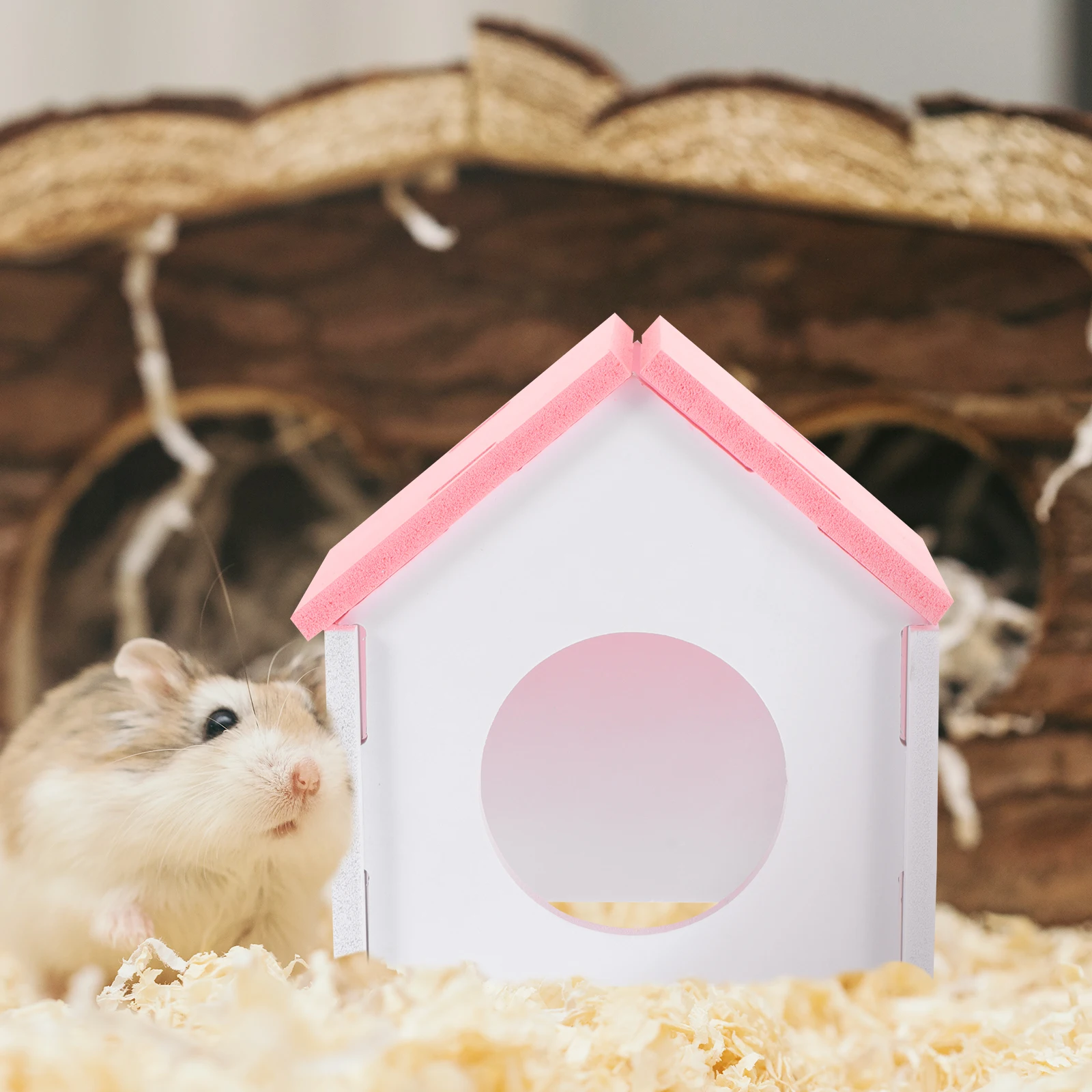 

Premium PVC Small Animal House Durable Safe Hamster Nest Cozy Hideaway Toy Suitable for Chinchillas Gerbils Mice Resting Nests