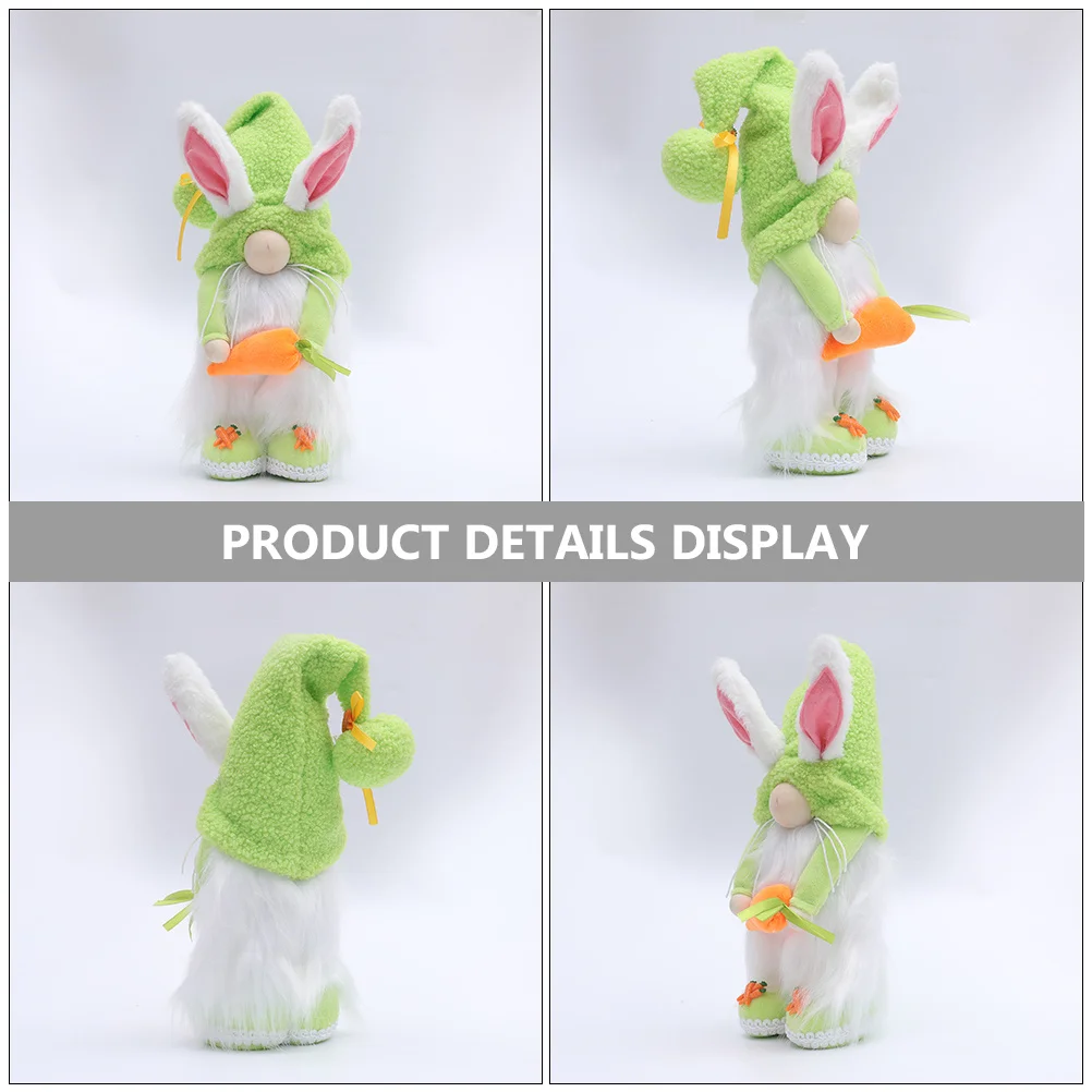 

Decorations Stuffed Bunny Decorative Easter Gnome Rabbit Figurine Cloth Ornament