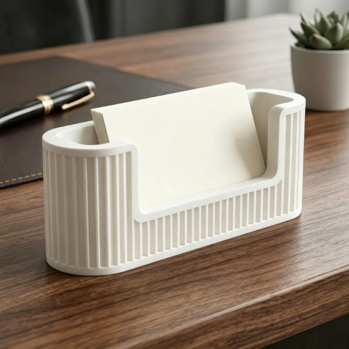 Business Card Holder and desktop Storage Box, Suitable for Office Reception Desk, Suitable as a Gift