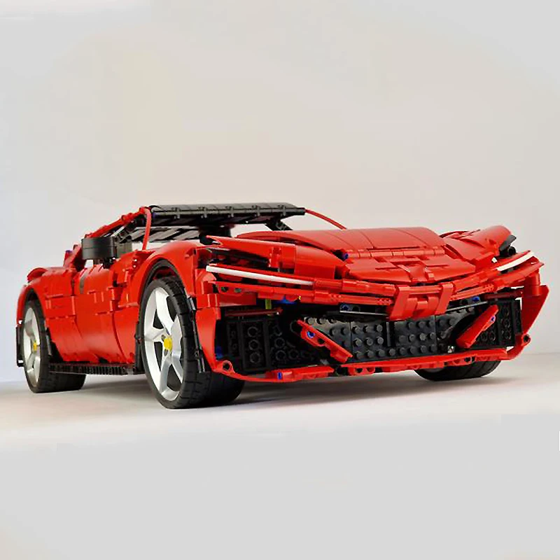 New MOC-141212 Technical Sport Car Hypercar Comptible 42143 Building Blocks Bricks 3D Puzzle Assembly Toy Christmas Gift For Kid