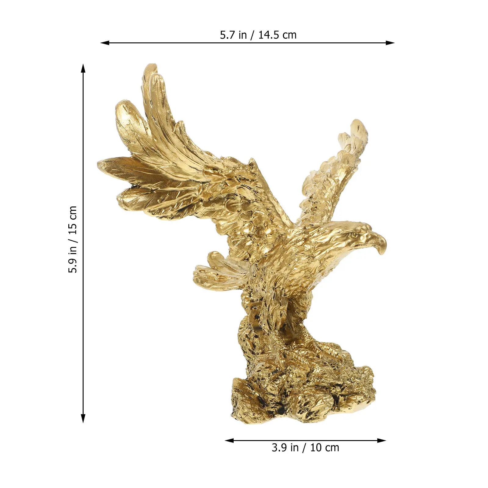Simulation Eagle Sculpture Resin Craft Home Office Decor Large Resin Eagle Statue Tabletop Animal Ornament Dazhan