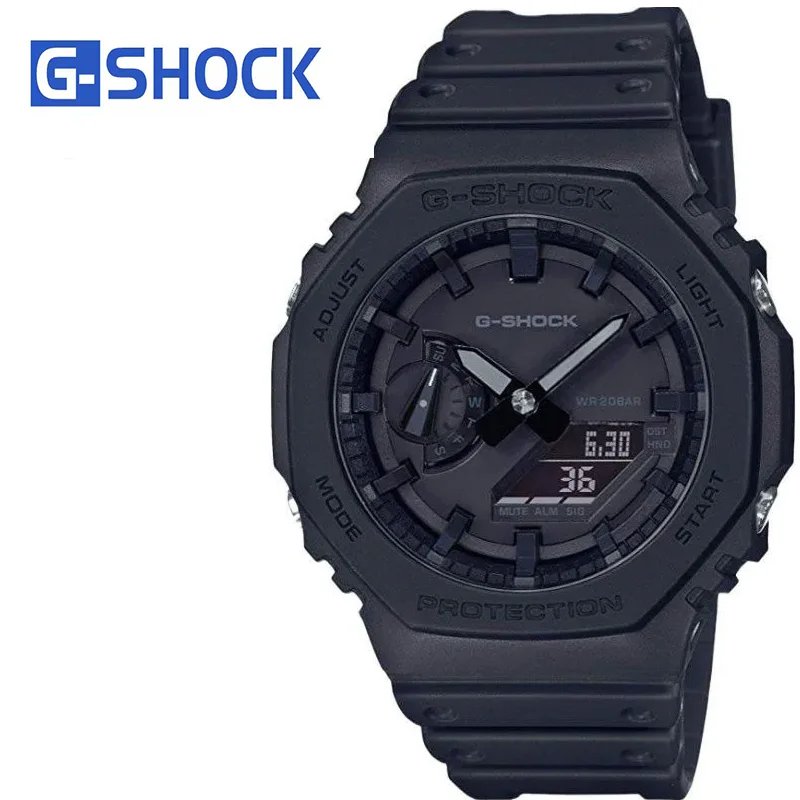 G-SHOCK GA-2100 시리즈 농가 오크 여성 시계, 스포츠 야간 달리기, 충격 방지, 방수 조명, 커플 시계, 럭셔리 패션 