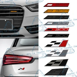 3D Metal Race Flag 300 Logo Car Front Grille Emblem Rear Trunk Badge Decor Sticker For Arona Arosa Ateca Ibiza Leon Cupra FR VZ5