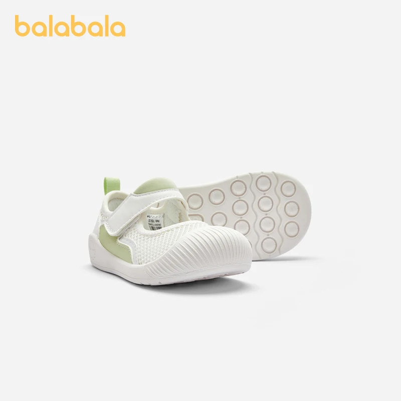 Balabala Baby Walking Shoes Boys Girls Soft Sole 2024 Summer New Breathable Mesh Shoes Sandals Comfortable Shoes for Infants