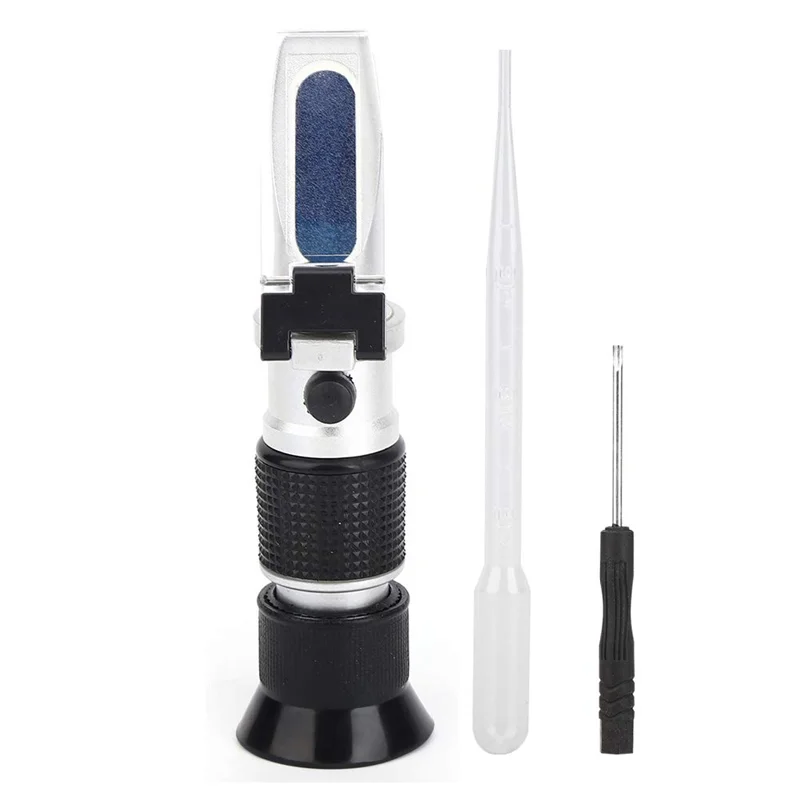 AF90-1Set RHB-90ATC Digital Digital Brix Refractometer Honey Moisture Tester Sugar Content Meter 0-90% Metal