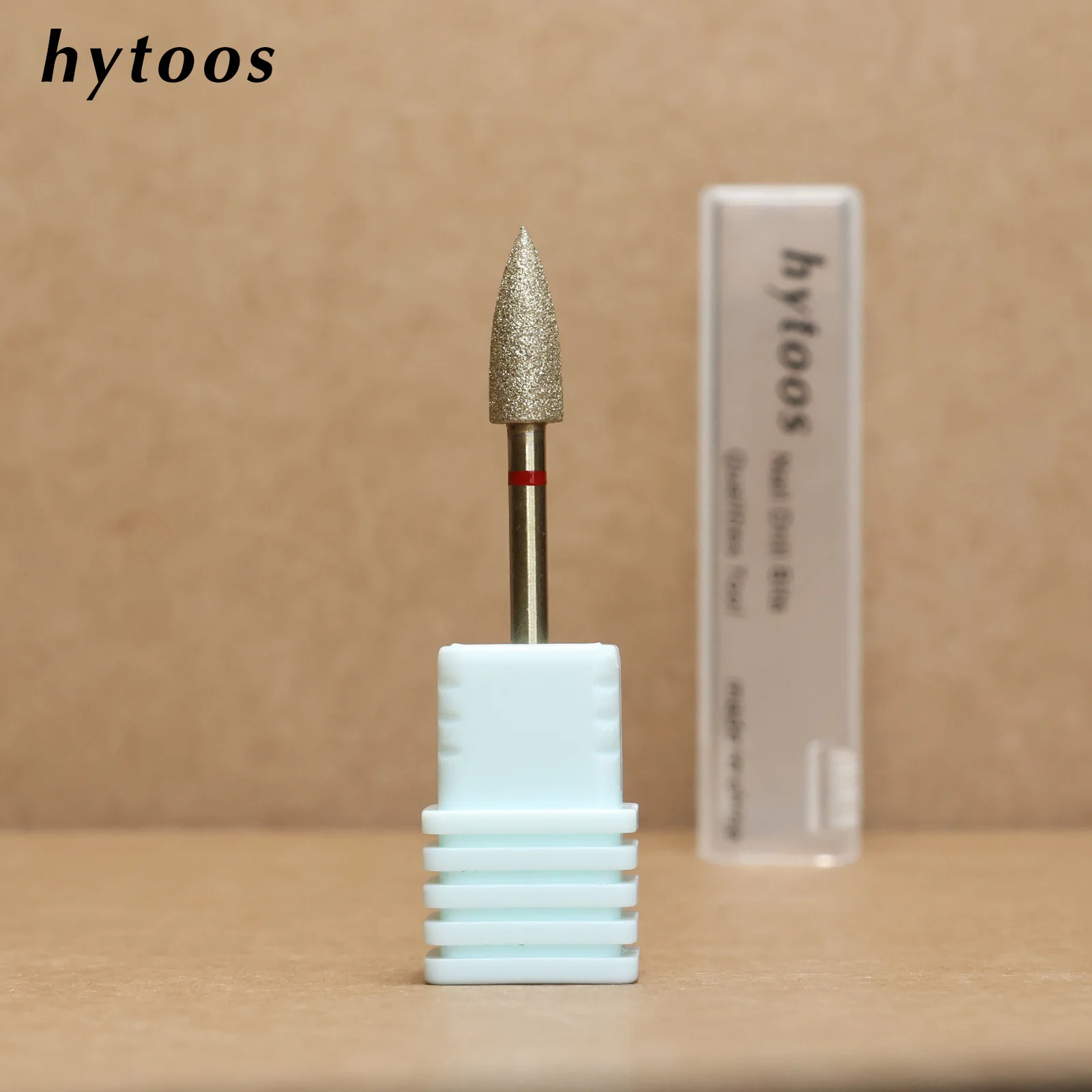 HYTOOS Pro Goldfarbene Diamant-Nagelbohrer, großer Kegel, russischer Nagelhautentferner, Hornhautentferner, Maniküre-Vorbereitungswerkzeug – Detail 8