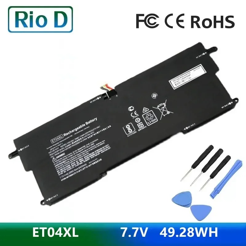 ET04XL Laptop Battery For HP EliteBook x360 HSTNN-IB7U 1020 G2 TPN-I09C 915191-855 915030-171 7.7V 6470mAh