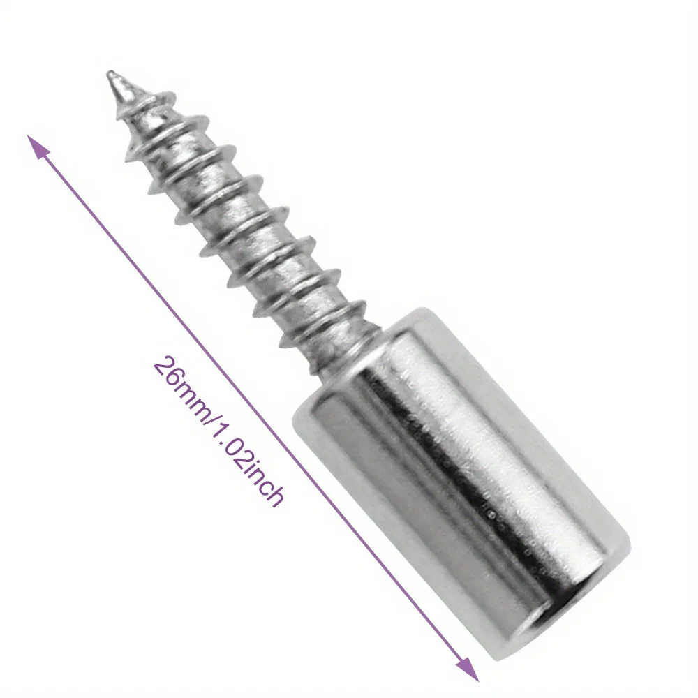 100/50/20PCS Self Tapping Screw Layer Plate Holder Wardrobe Septum Brackets Fixed Screw Shelf Support Pegs with Non-Slip Sleeve