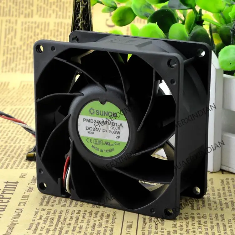 جديد 8 سنتيمتر 8038 24 فولت 9.6 واط PMD2408PMB1-A مروحة التبريد الجمعية عدة