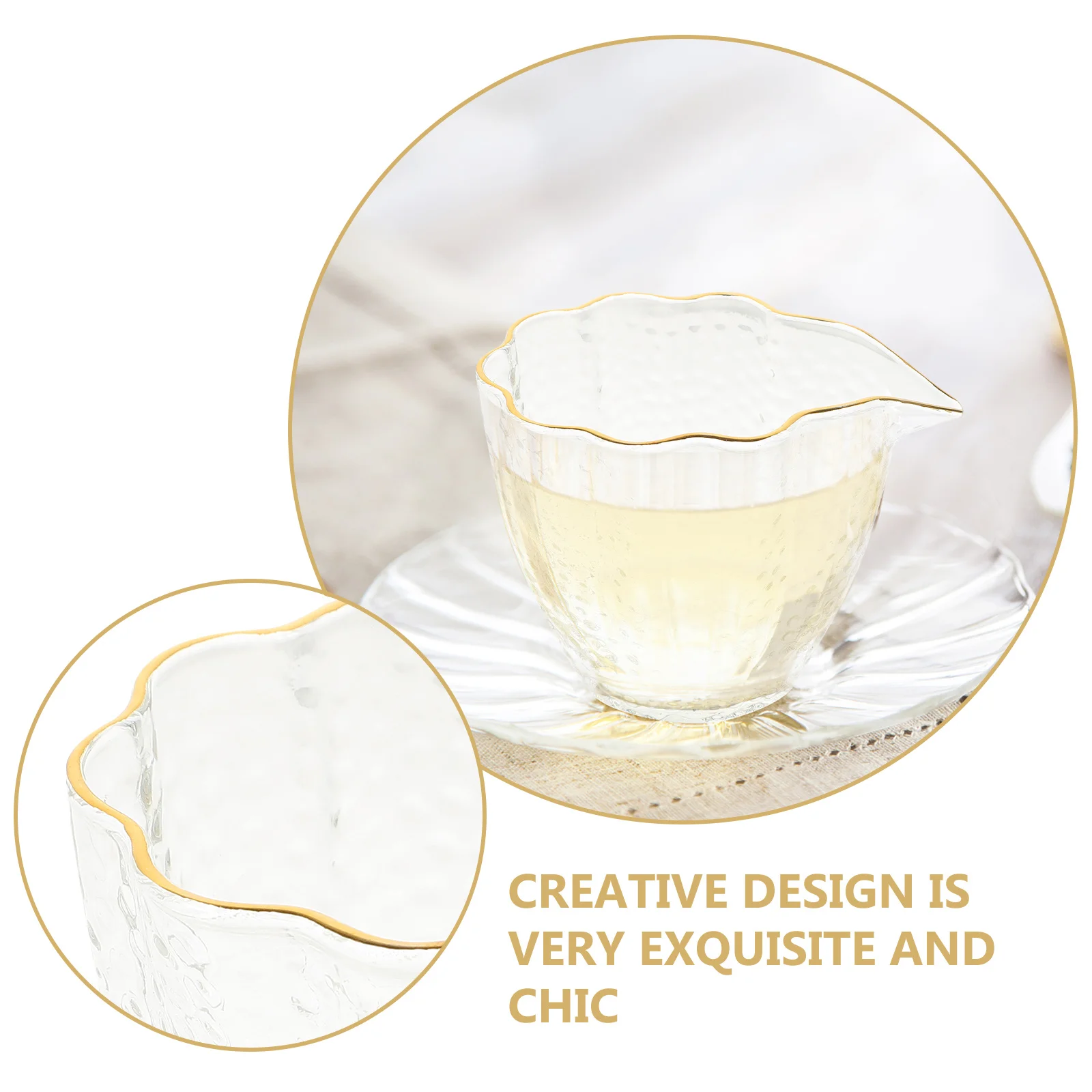 

Glass Tea Separator Cup Transparent Exquisite Multi-Function Tea Dispenser Suitable for Home Glass Teaware