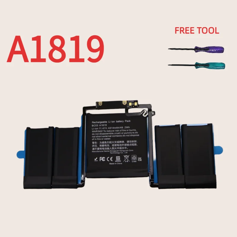 

A1819 Laptop Battery for Apple MacBook Pro 13 inch A1706 Late 2016 Mid 2017 With Free Tools