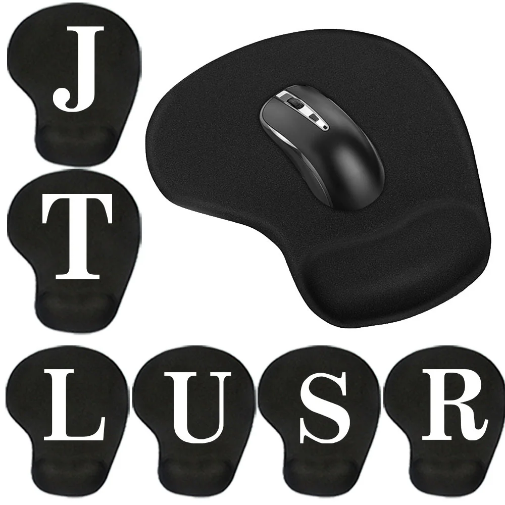 

Mouse Pad Desk Mat for PC Laptop Ergonomic Non-Slip Mousepads Wrist Pad Print White Letter Mouse Mats for Office Accessories